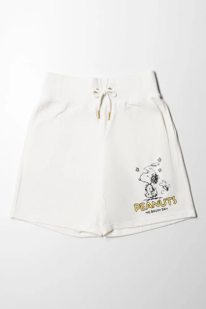 Snoopy Bermuda Shorts White