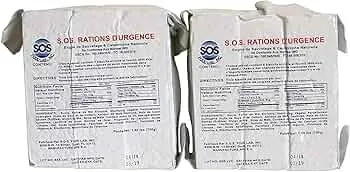 S.O.S. Rations Emergency 3600 Calorie Food Bar - 3 Day / 72 Hour Package with 5 Year Shelf Life