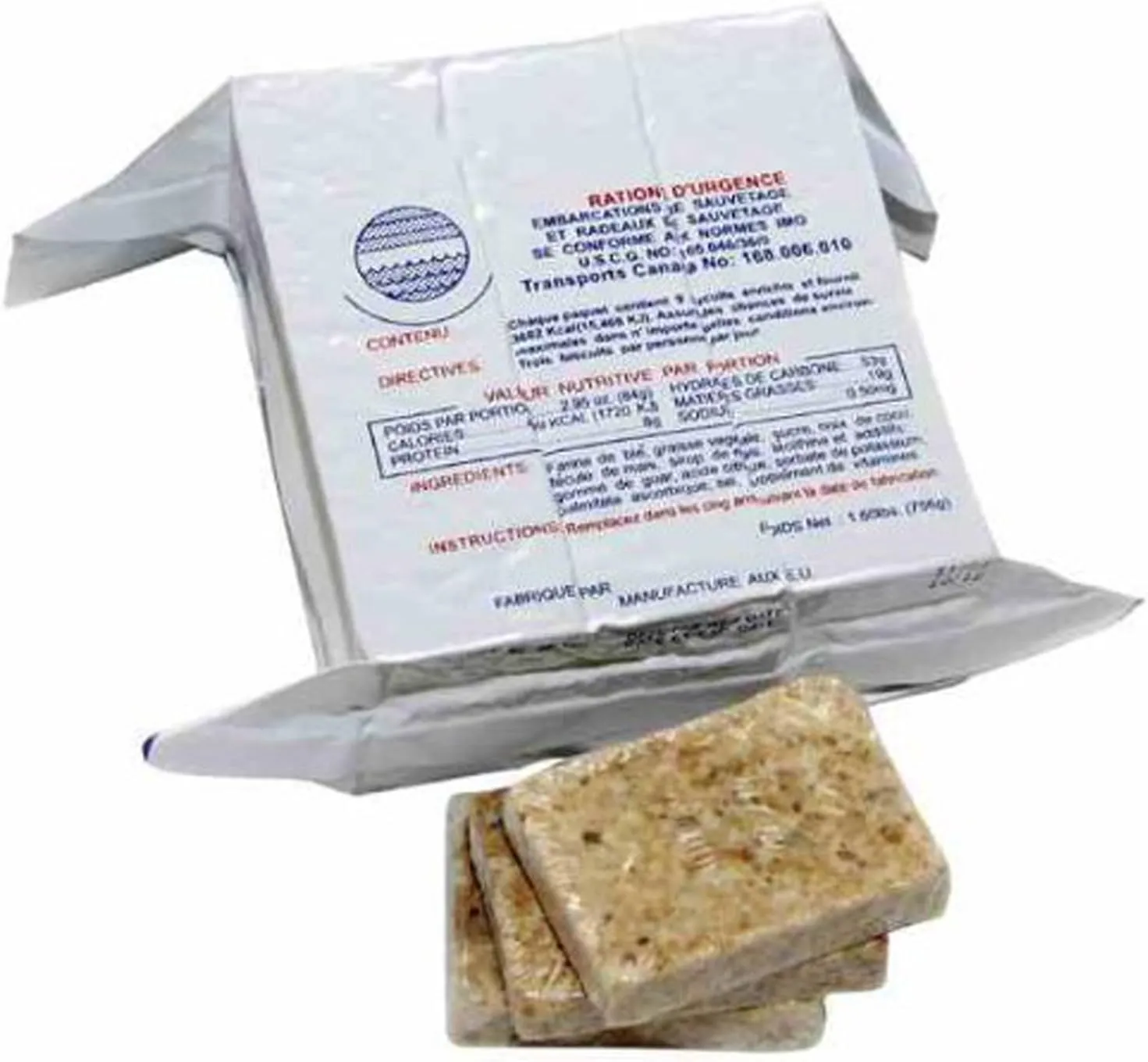 S.O.S. Rations Emergency 3600 Calorie Food Bar - 3 Day / 72 Hour Package with 5 Year Shelf Life