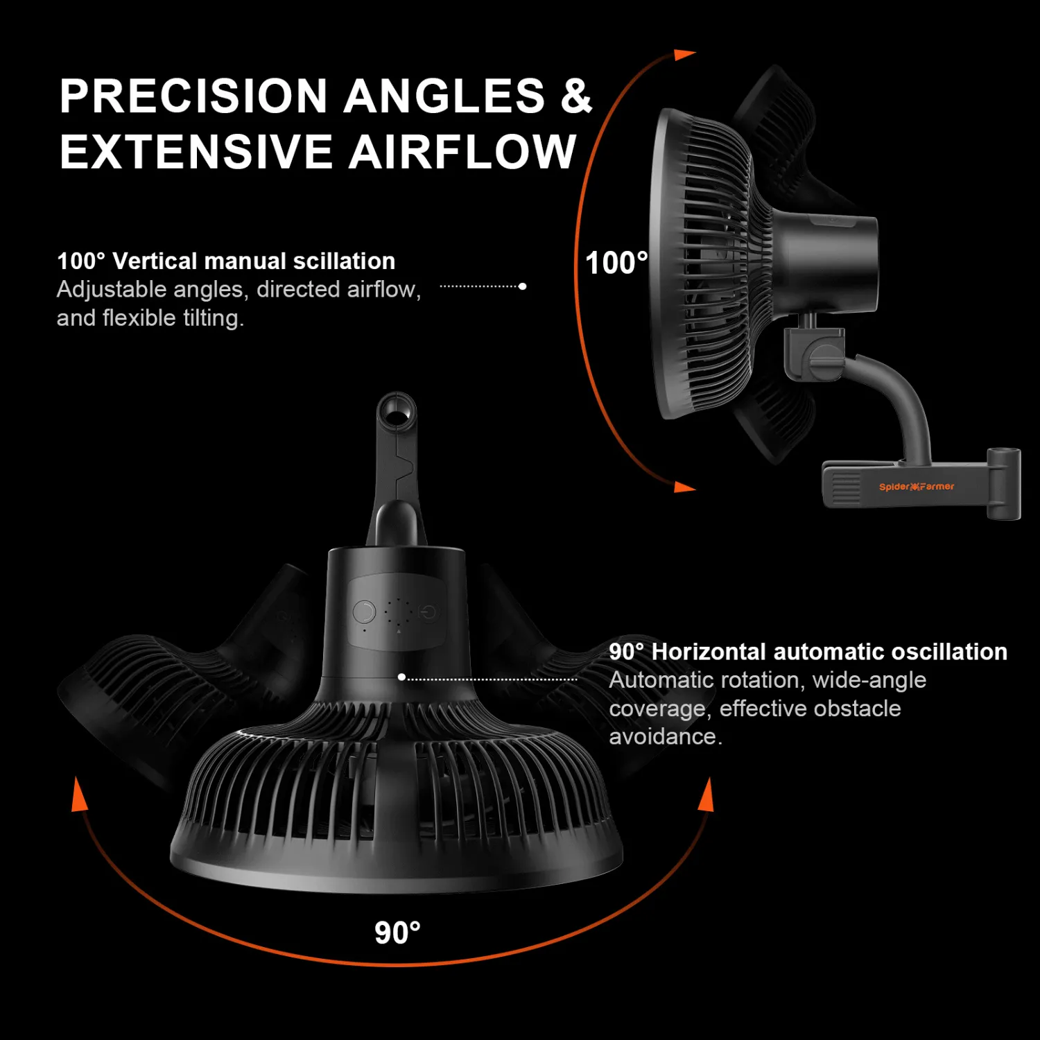 Spider Farmer 6" Clip Fan