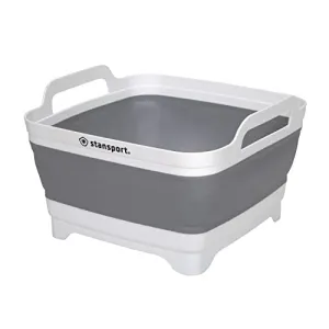 Stansport Collapsible Camp Sink - Grey White - 12.25 X 11.5 X 7.75