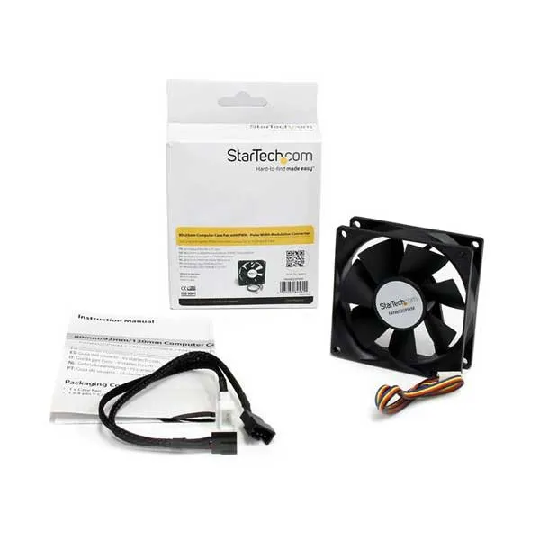 StarTech FAN8025PWM 80x25mm Computer Case Fan with Pulse Width Modulation Connector (PWM)