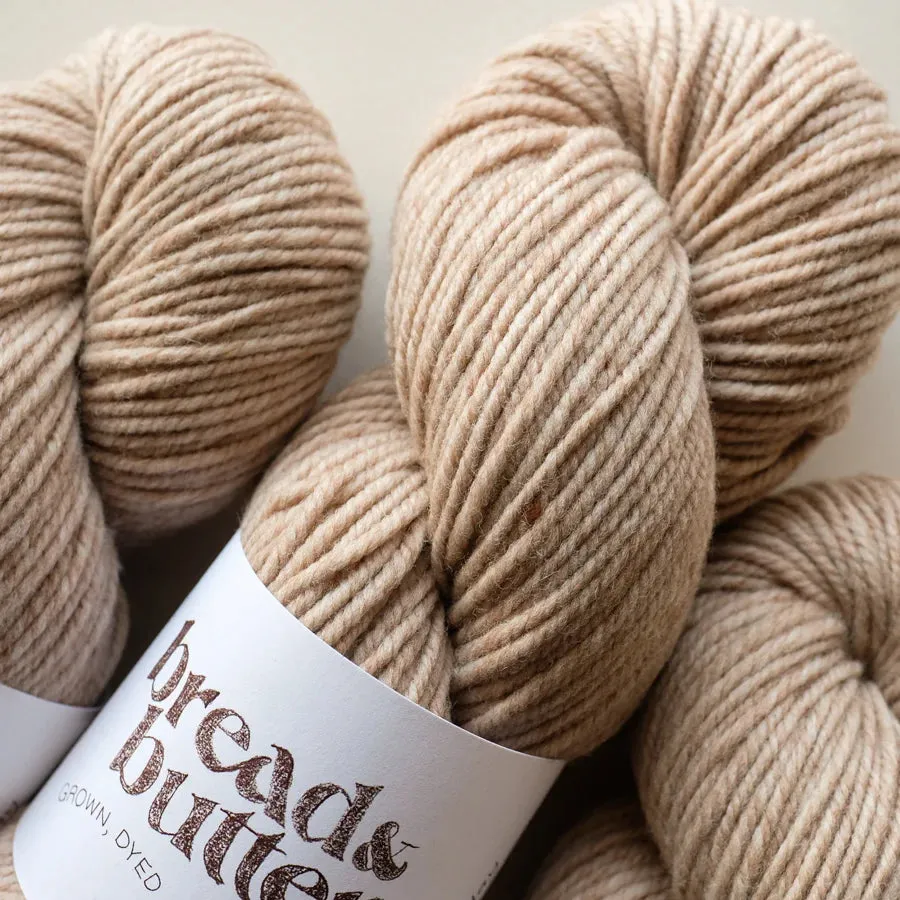 The Essential Beanie Worsted Kits featuring Bread & Butter