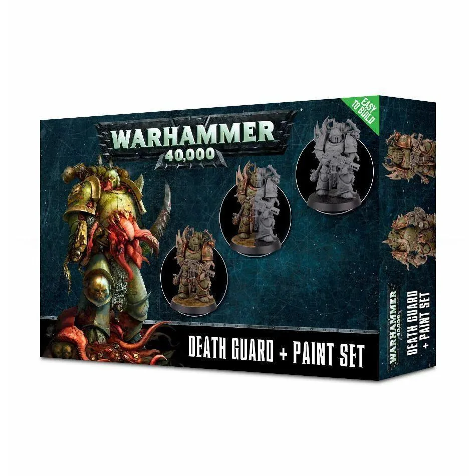 Warhammer 40K Miniature Kit - Death Guard   Paint Set