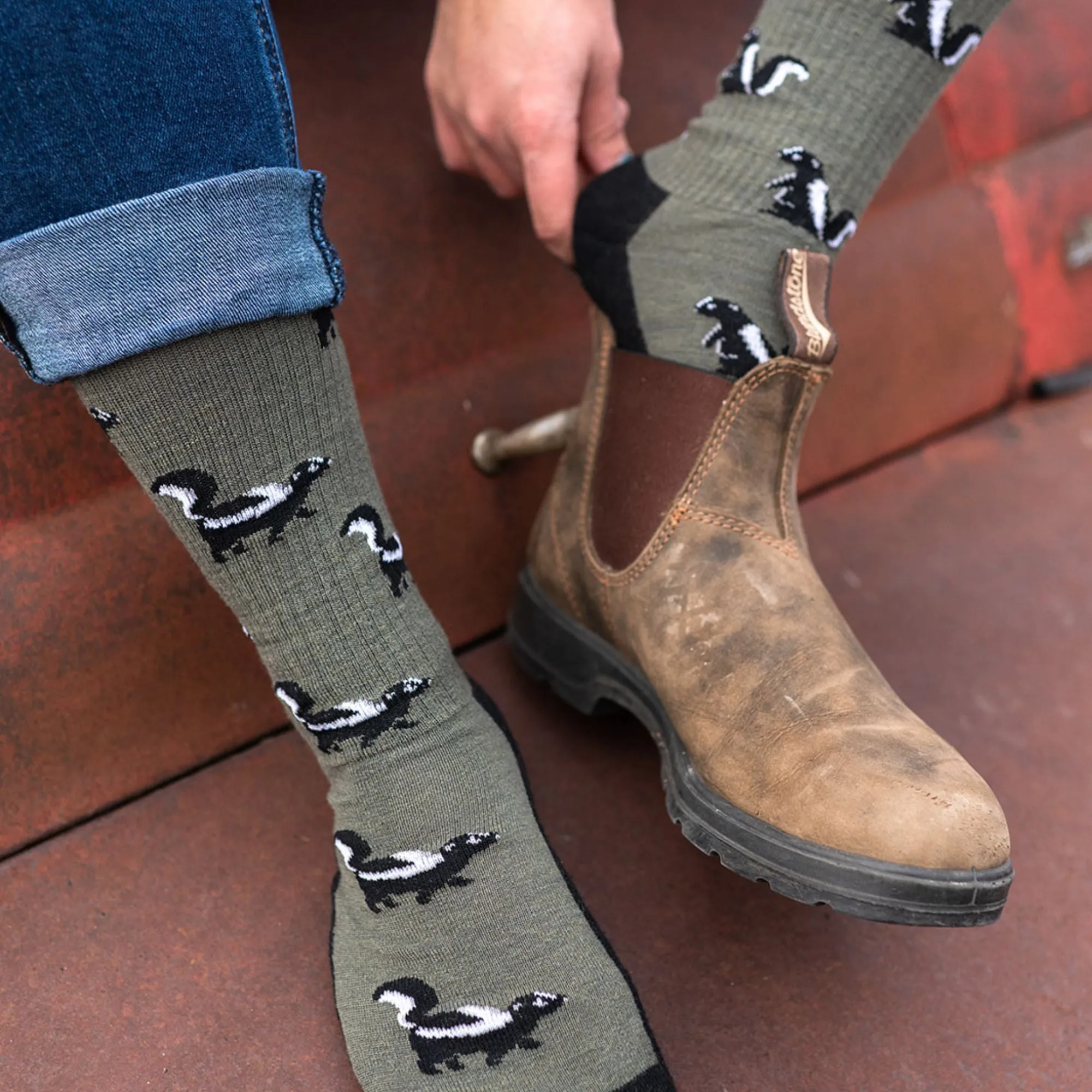 Women's Skunk Merino Wool Socks