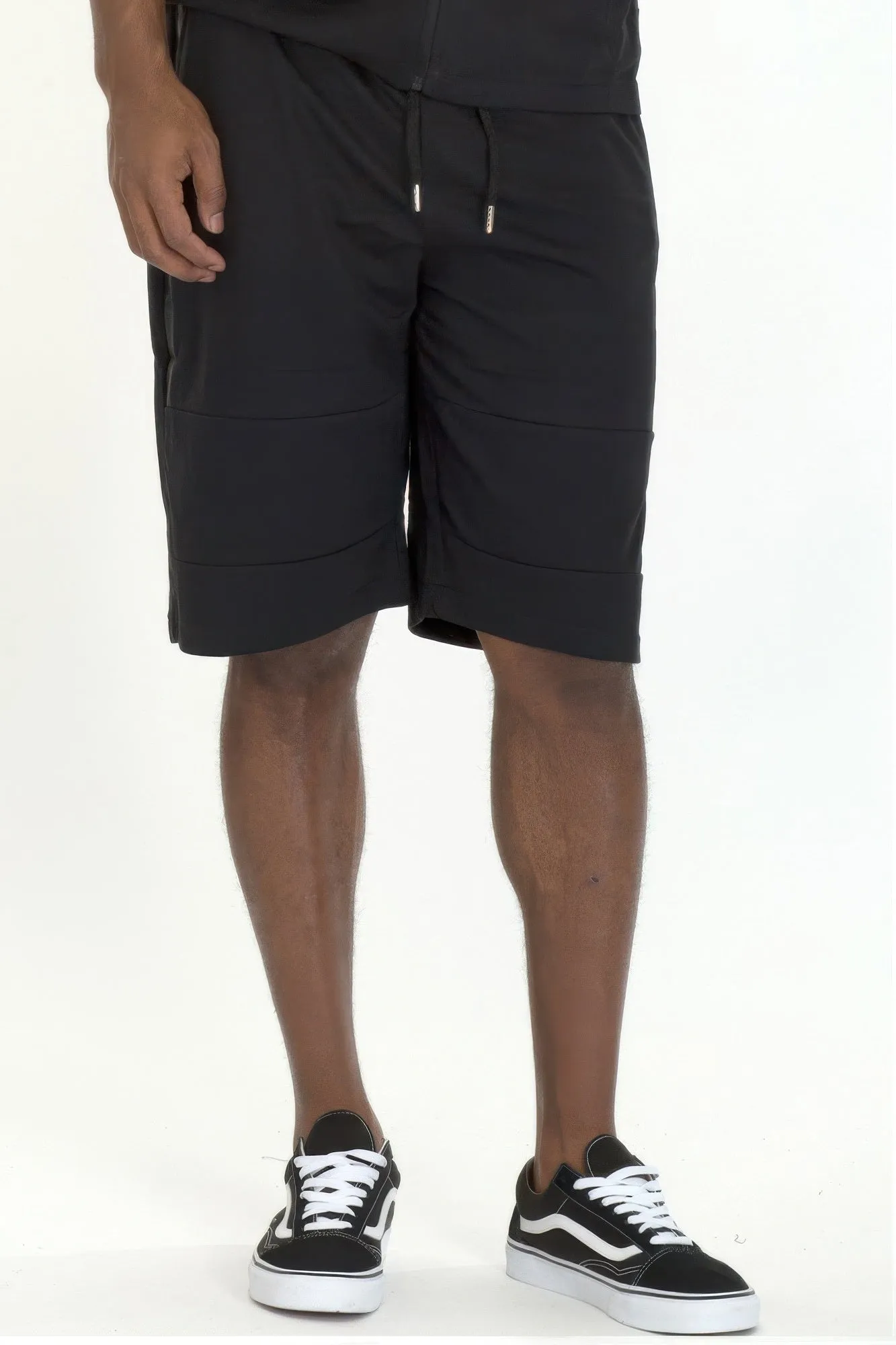 Zip Pocket Shorts And Short Sleeve Top